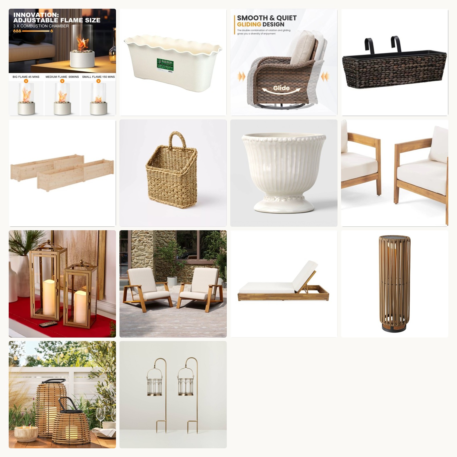 Create a $10,000 Patio Look for Less: Quiet Elegance for Under $500 - Product Collection