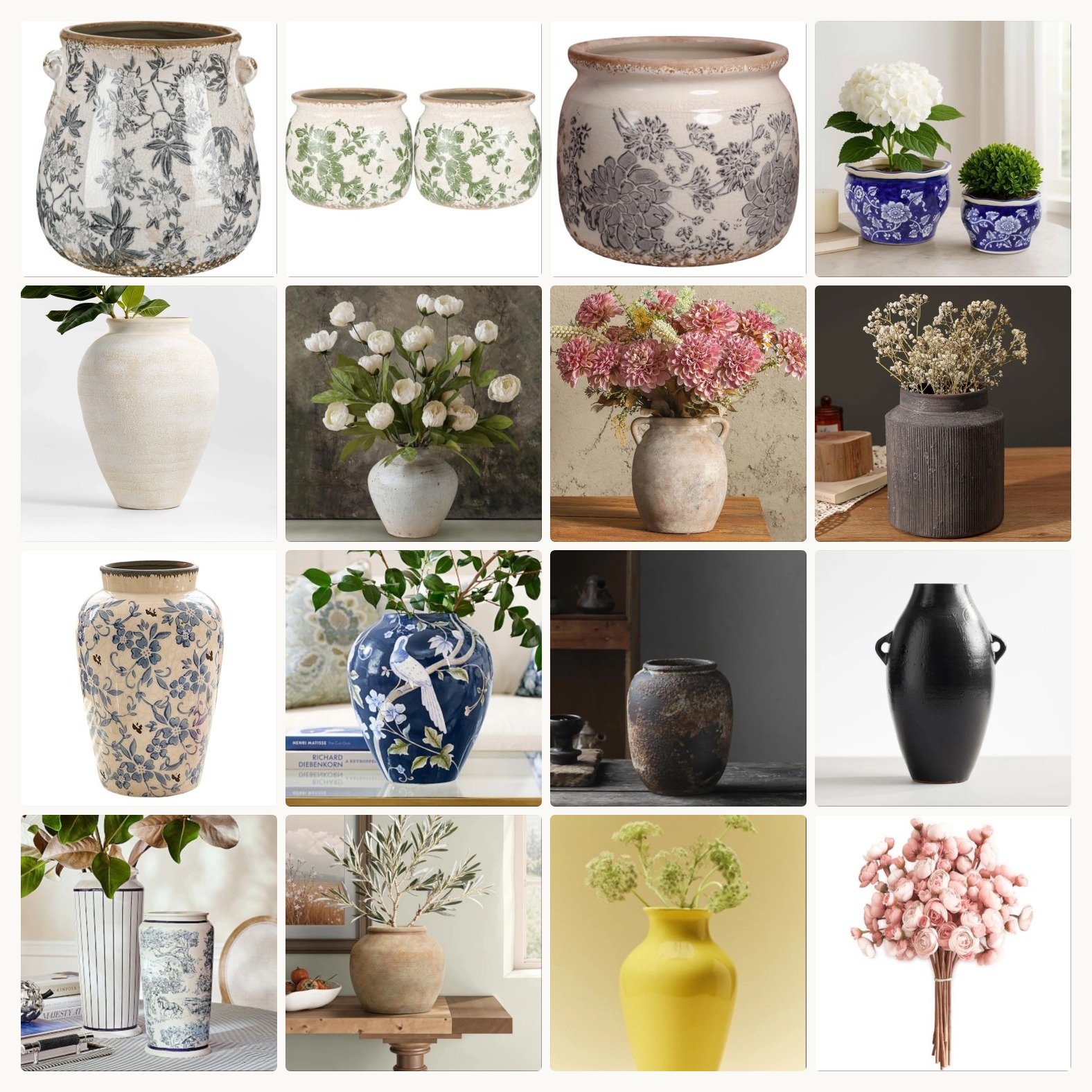 Faux Blooms and Timeless Vases to Welcome Beauty into Your Home - Product Collection