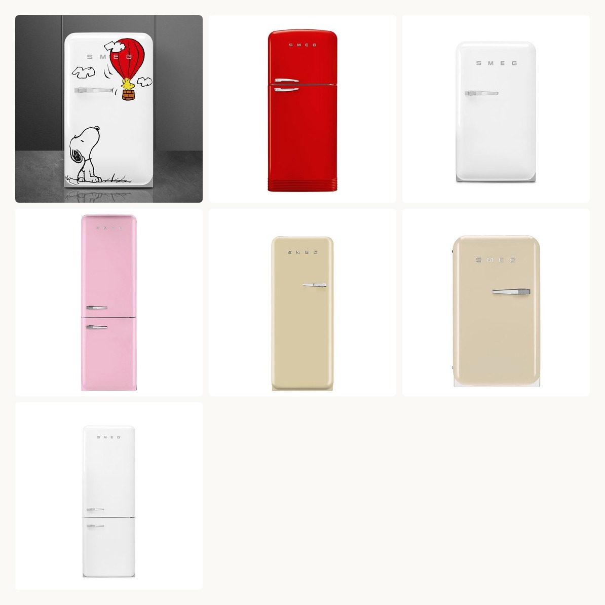 A Nostalgic Touch: The Smeg Peanuts Fridge Collection - Product Collection