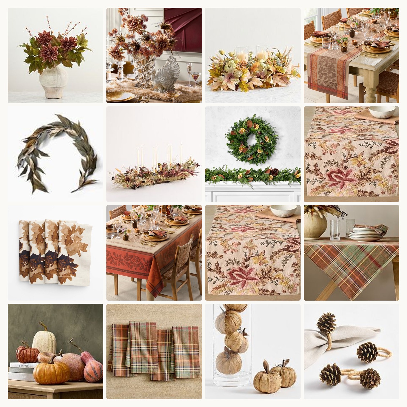 Fall Table Decor Ideas for Everyday Dinners and Gatherings - Product Collection