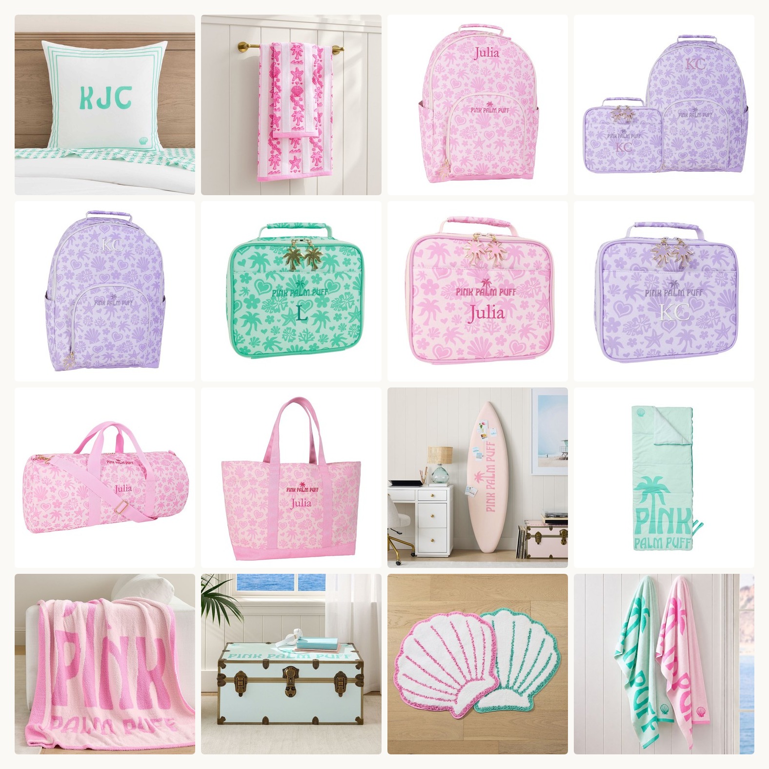 Pink Palm Puff x Pottery Barn Teen Is the New 