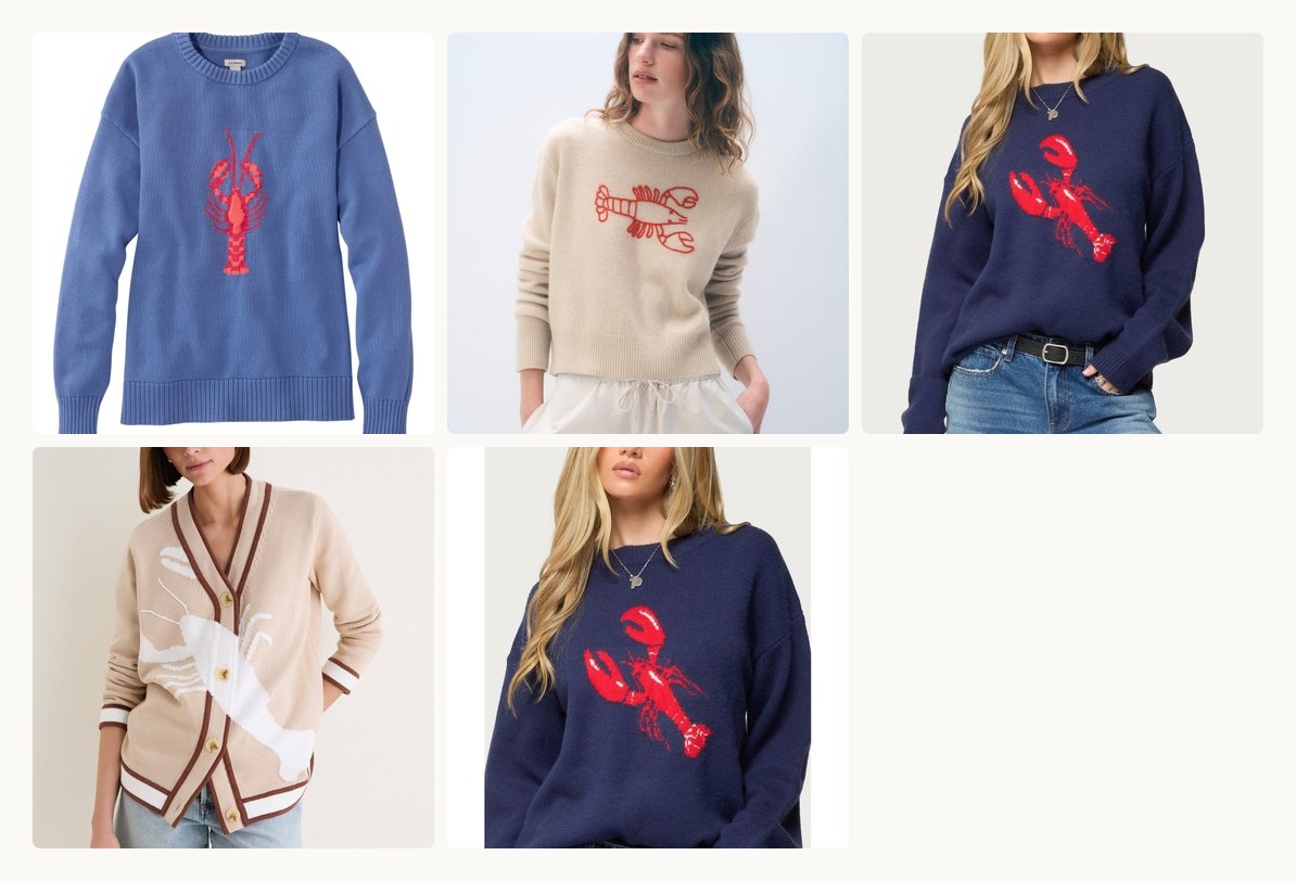 What Is a Lobster Sweater? And Why Is Everyone Obsessed With Them? - Product Collection