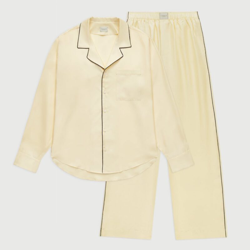 The Piped Silk Twill Set