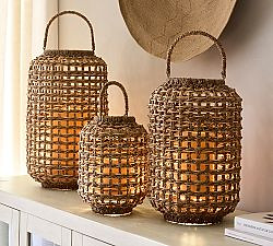 Conrad Woven Lantern - Natural