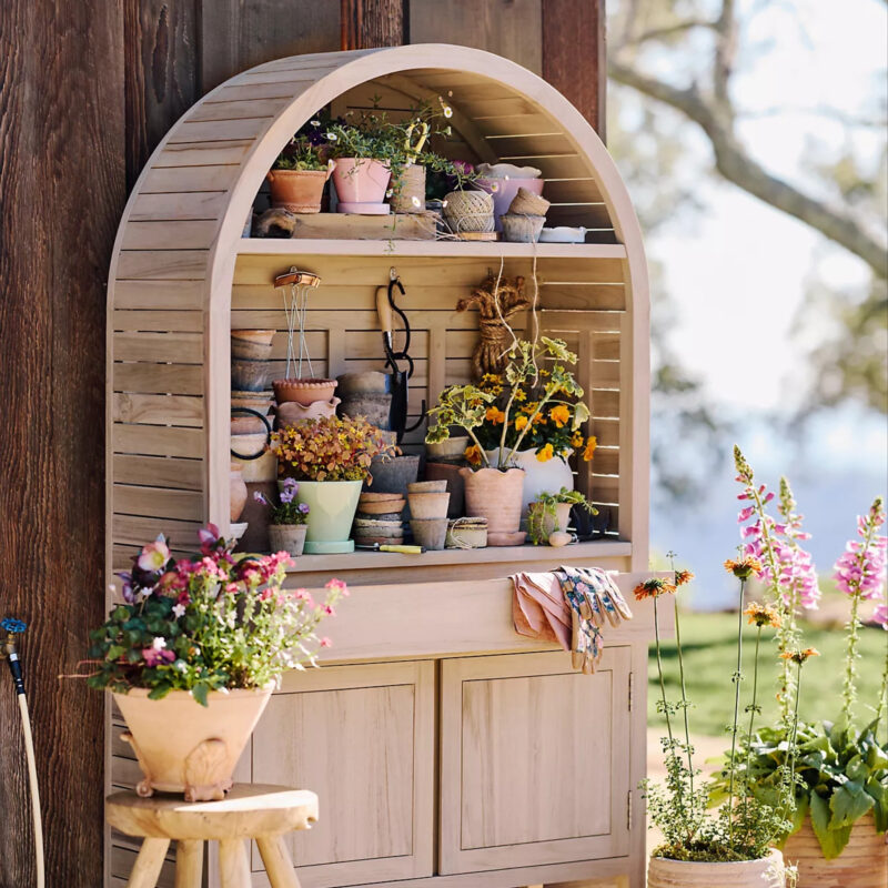 Conservatory Teak Storage Cabinet