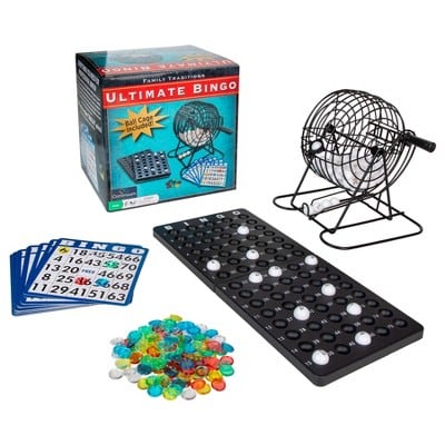 Continuum Games Ultimate Bingo Set with Wire Cage