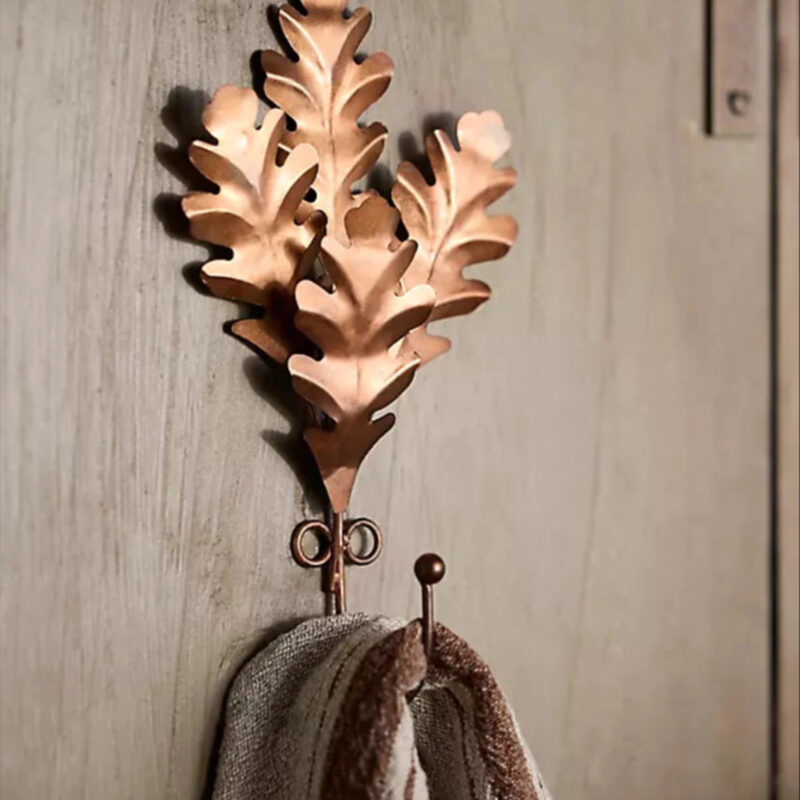 Copper Oak Leaf Hook in Brown at Terrain