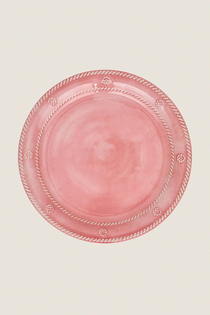 Coral Berry and Thread Melamine Salad Plate (Set of 4)