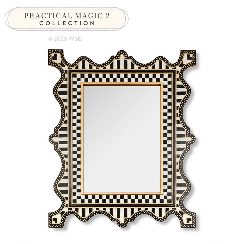 Courtly Check & Stripe Large Wall Mirror