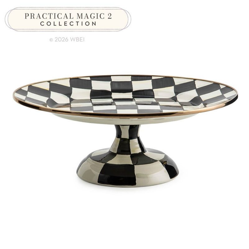 Courtly Check Small Pedestal Platter