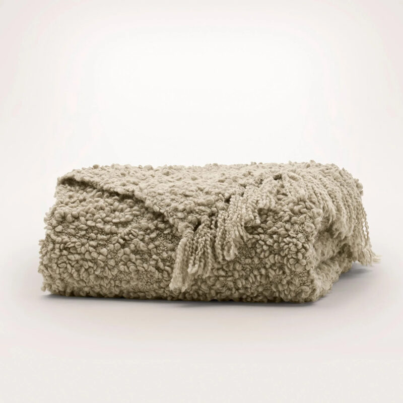 Cozy Bouclé Throw Blanket - Hand-Loomed Merino Wool | Boll & Branch