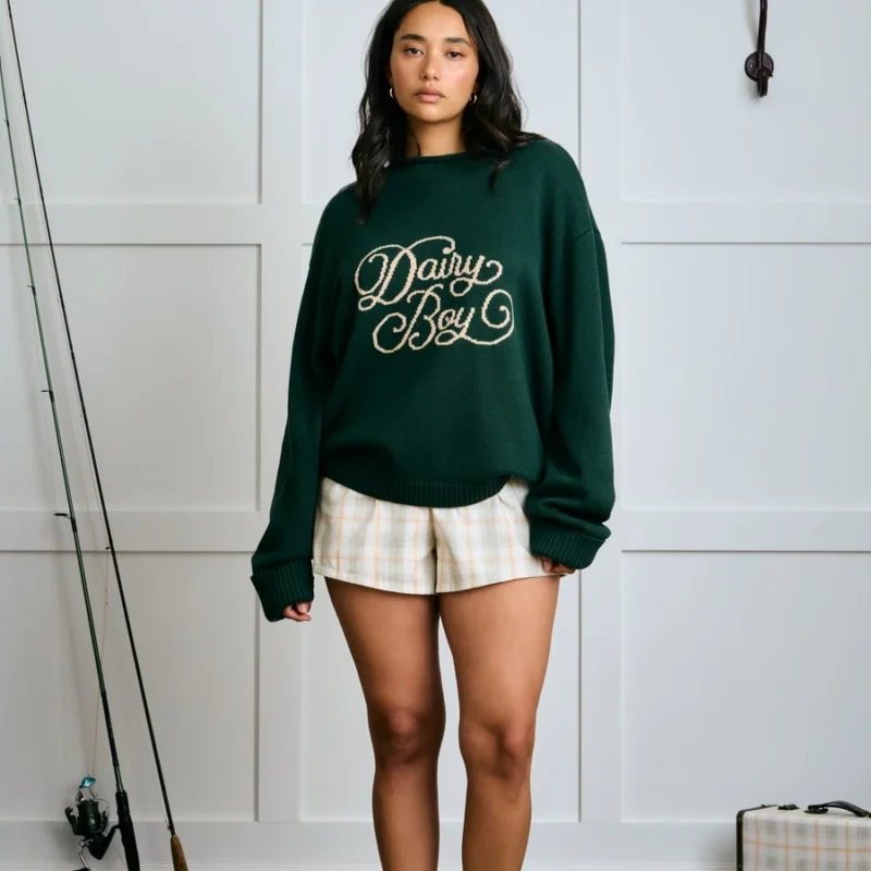 The Signature Sweater - Dark Green — Dairy Boy