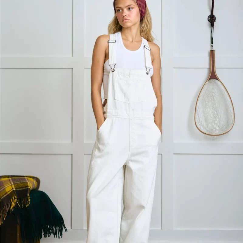 The Farm Overalls - White Rooster — Dairy Boy