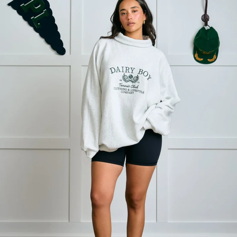 The Diana Rollneck - Warmup Grey — Dairy Boy