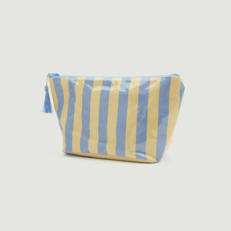 Cashmere Makeup Bag - Bluebird Stripe — Dairy Boy