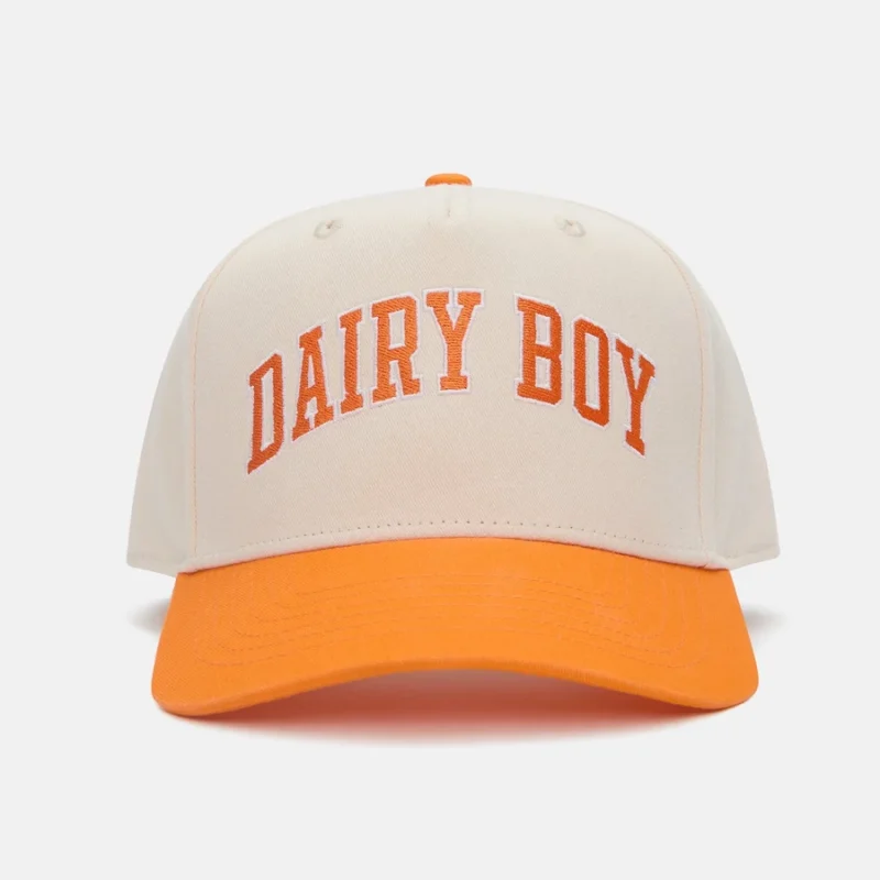 Study Break Varsity Trucker Hat - Champion Orange — Dairy Boy
