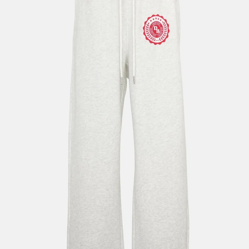 Study Break Straight Leg Sweatpants - Heather Grey/Barn Red — Dairy Boy