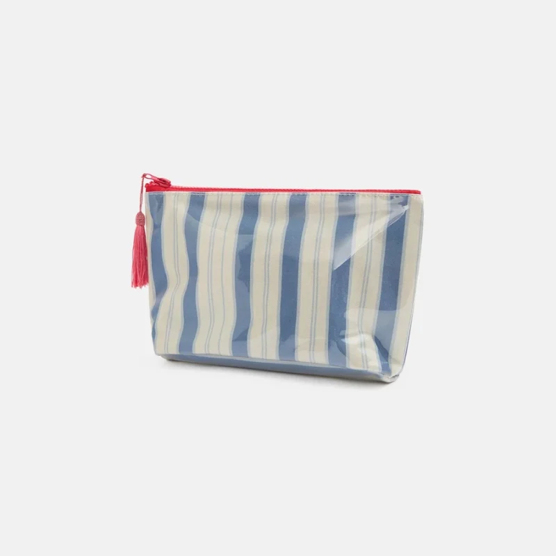 Garden Bed Makeup Bag - Blue Pinstripe — Dairy Boy