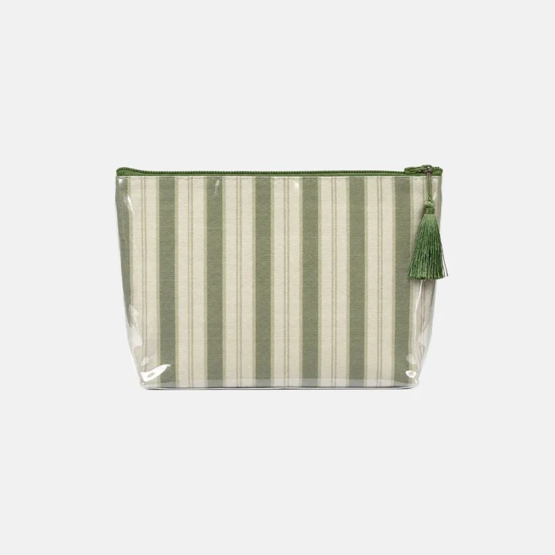 Farm Friends Makeup Bag - Green Pinstripe — Dairy Boy