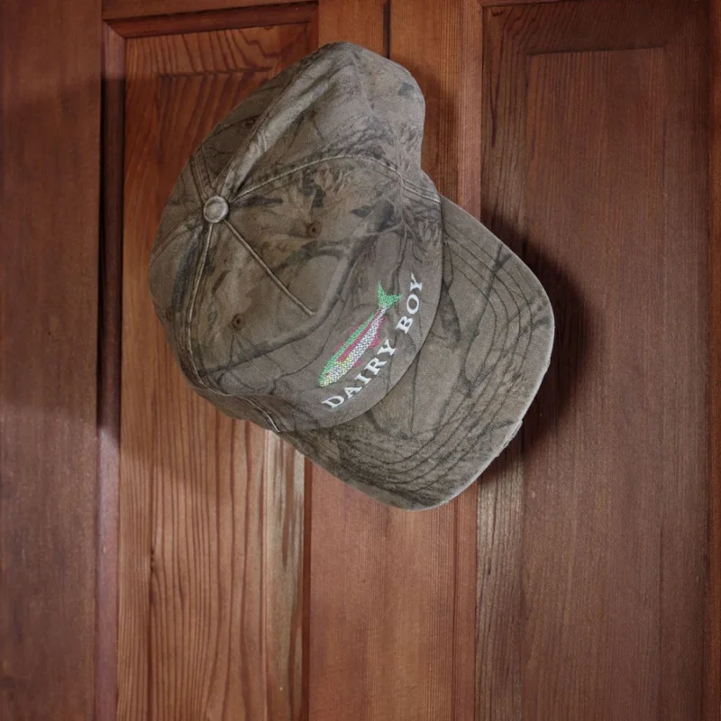 Neon Fish Trucker Hat - Evergreen Camo — Dairy Boy