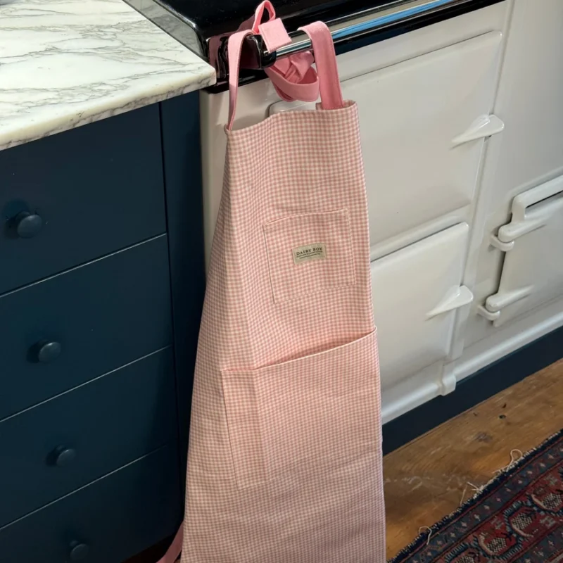 Farm Apron - Pink Gingham — Dairy Boy