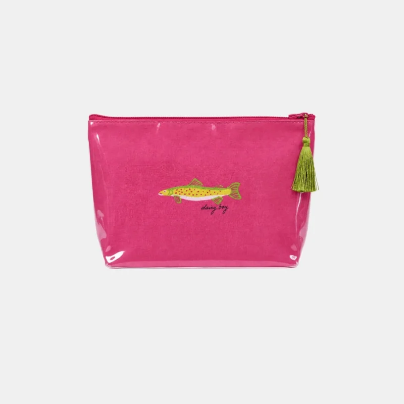 Shell & Sail Makeup Bag - Neon Fish — Dairy Boy