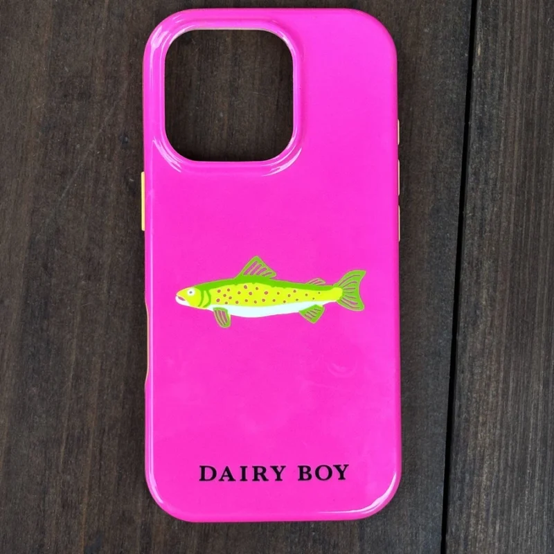 Shell & Sail Phone Case - Neon Fish — Dairy Boy