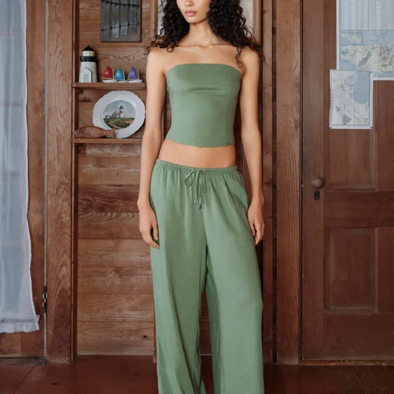 Everyday Linen Pant - Fern — Dairy Boy