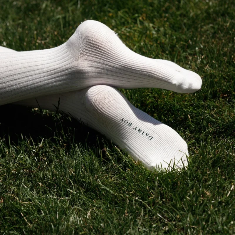 Boot Sock - Soft White — Dairy Boy