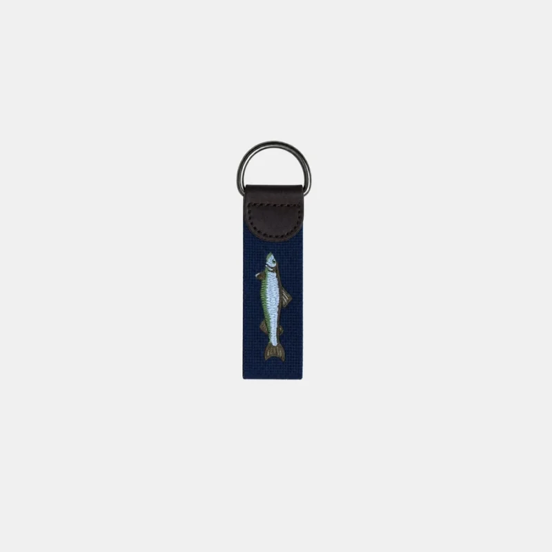 Needlepoint Keychain - Blue — Dairy Boy