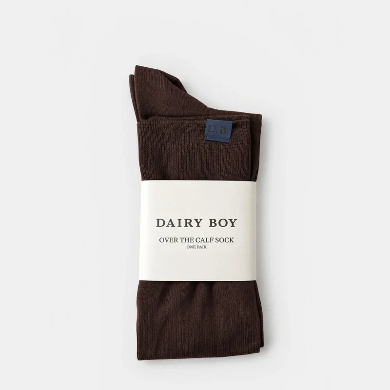 Over the Calf Sock - Espresso — Dairy Boy