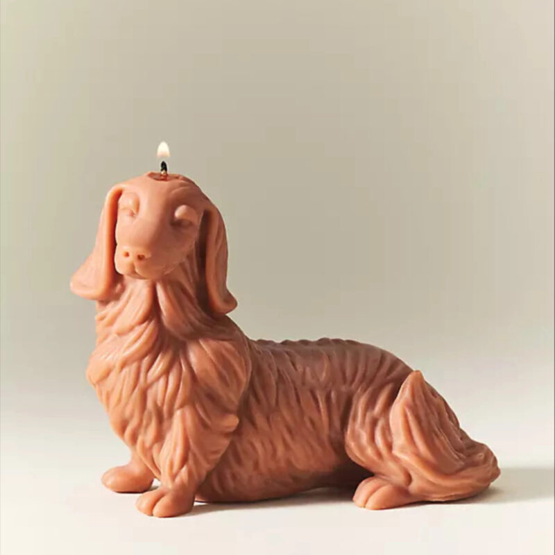Davie Ocho Dachshund Shaped Wax Candle
