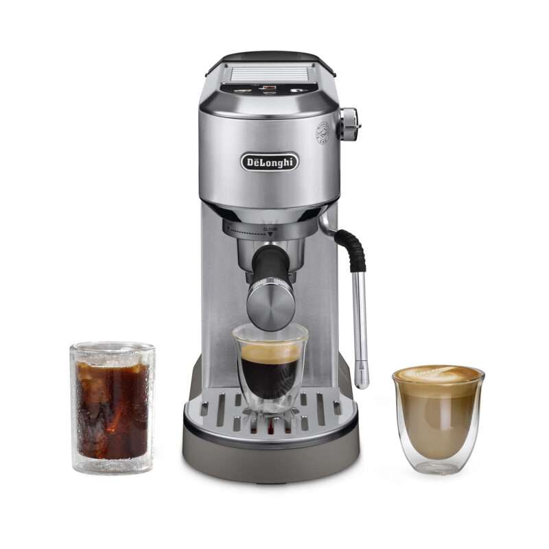 De’Longhi Dedica Duo Espresso Machine, Compact Size with Built in Frother for Latte Art, Brew E...