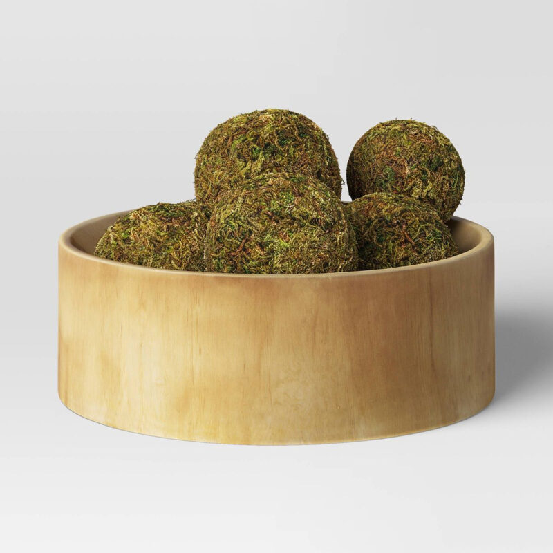 Decorative Moss Ball Filler Dark Moss Green - Threshold™: Faux Botanicals, Foam Crafted, Home A...