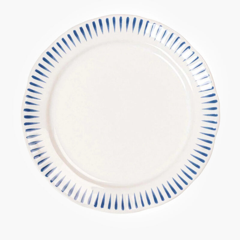 Delft Blue Sitio Stripe Dinner Plate