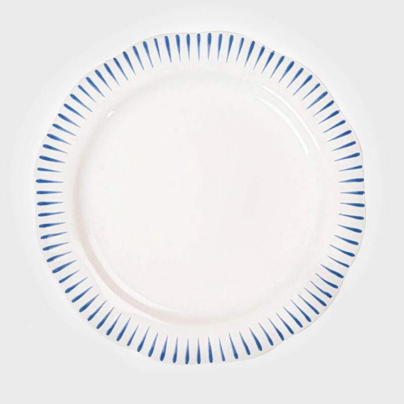 Delft Blue Sitio Stripe Salad Plate