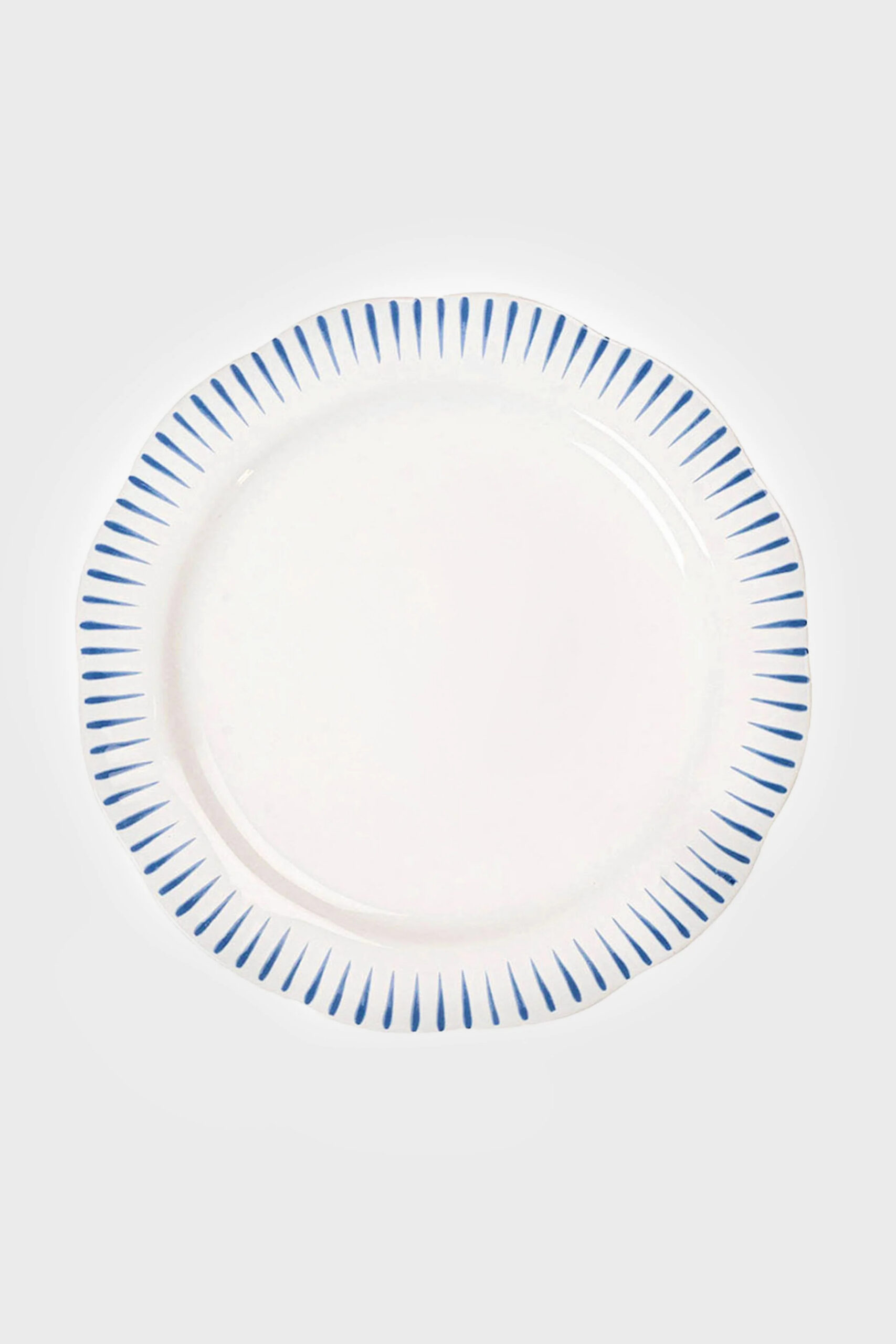 Delft Blue Sitio Stripe Salad Plate