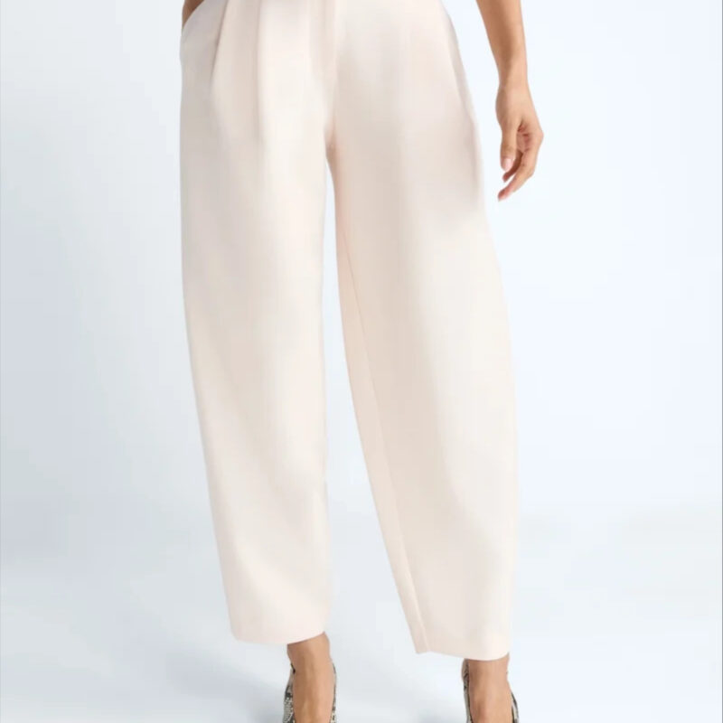 Devil Wears Prada Scoop Collection Women’s and Women's Plus High Rise Pleated Trousers, 30" Ins...