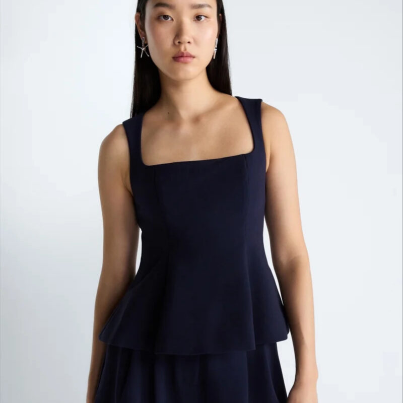 Devil Wears Prada Scoop Collection Women's Sleeveless Square Neck Peplum Top, Sizes 0-20