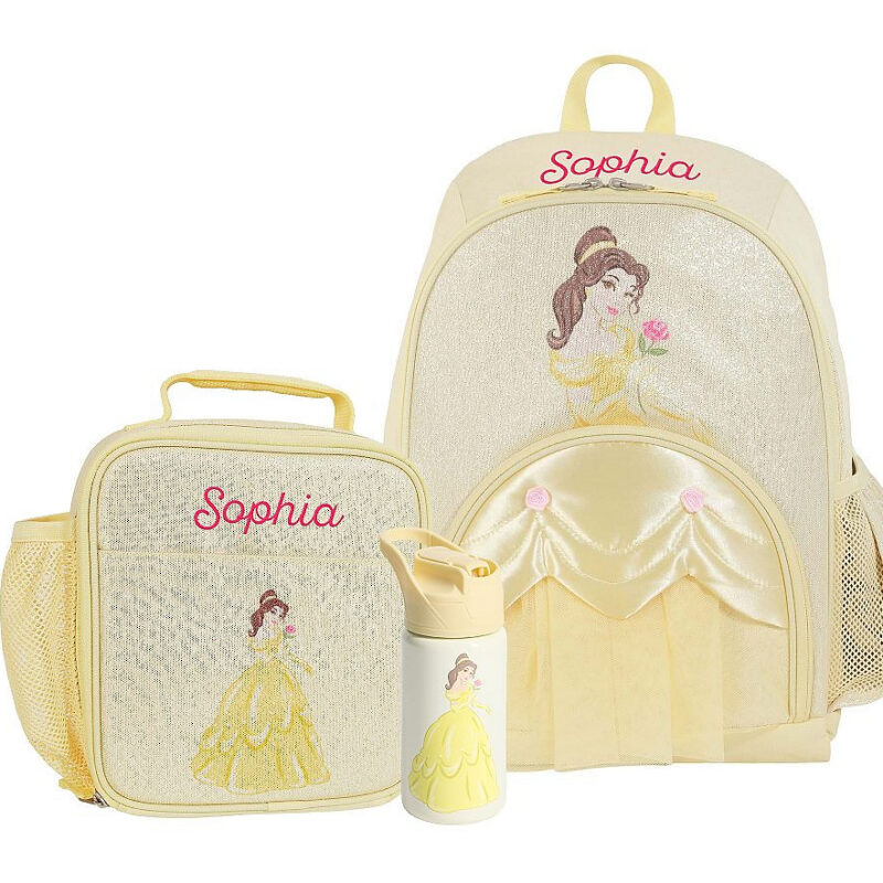 Disney Princess Belle Critter Mackenzie Backpack Bundle, Set of 3