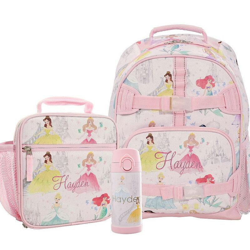 Disney Princess Castle Mackenzie Backpack & Lunch Bundle, Set of 3