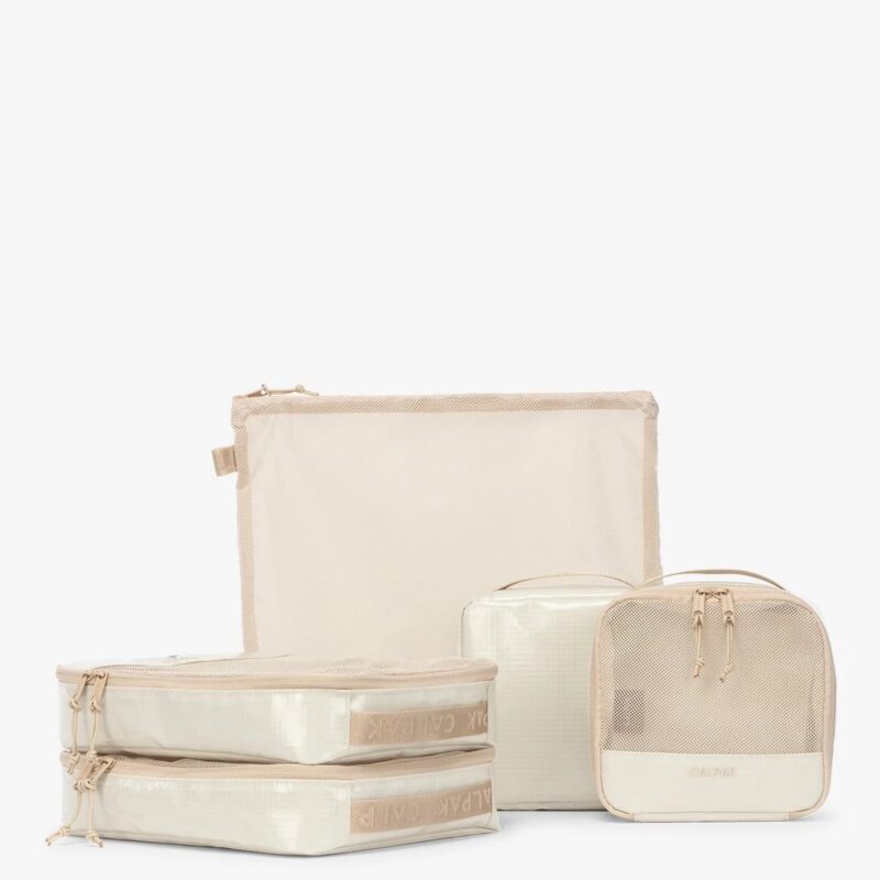Terra 5-Piece Packing Cube Set - WHITE SANDS