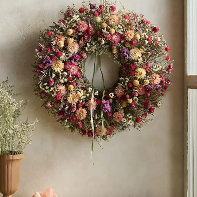 Dried Confetti Wreath