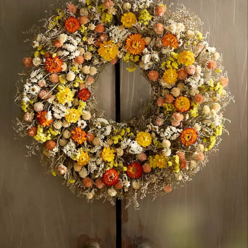 Dried Confetti Wreath at Terrain