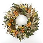 Dried Coral Breeze Wreath