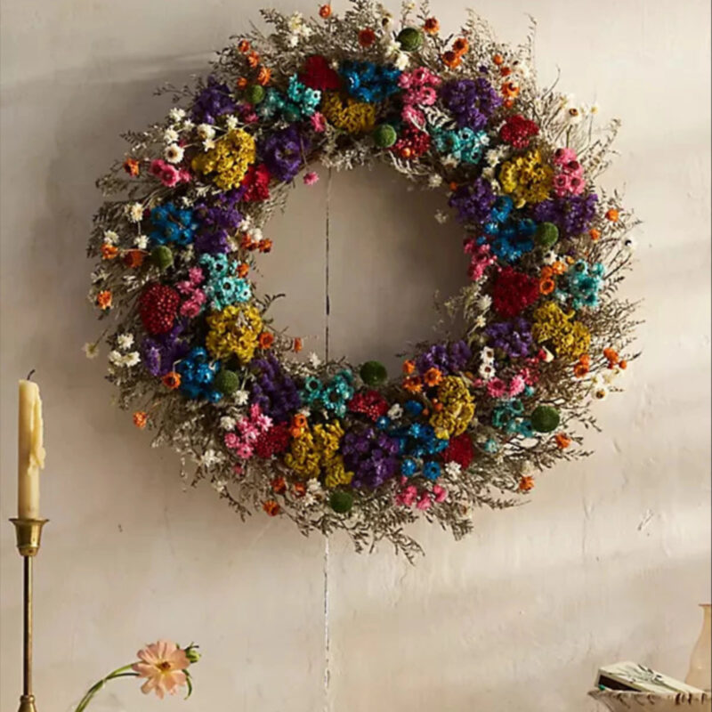 Dried Painter's Palette Wreath