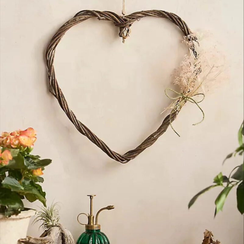 Dried Vine Heart Wreath at Terrain