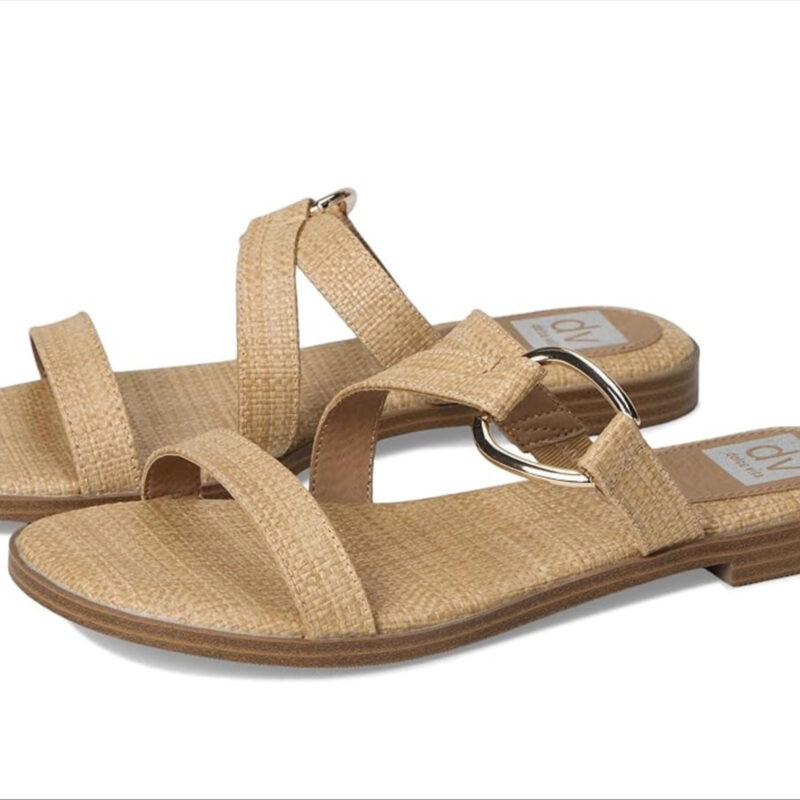 DV by Dolce Vita Elaine Women's Sandals Beige : 8.5 M, Synthetic
