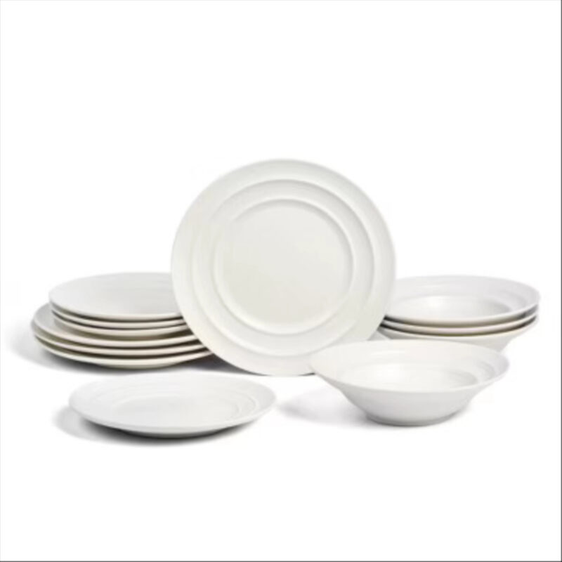 Earth & Clay 12pc Celeste Stoneware Dinnerware Set Beige