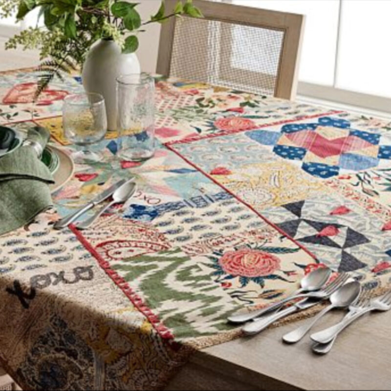 Elise Love Embroidered Table Throw